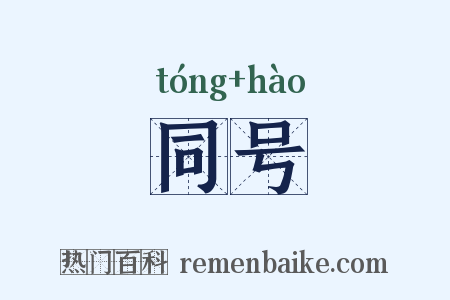 同号是什么意思的图片
